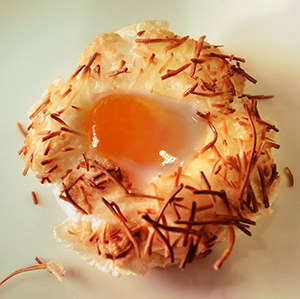 Una creació gastronòmica de David Sanmartín. Fotografia de Javier Sardá