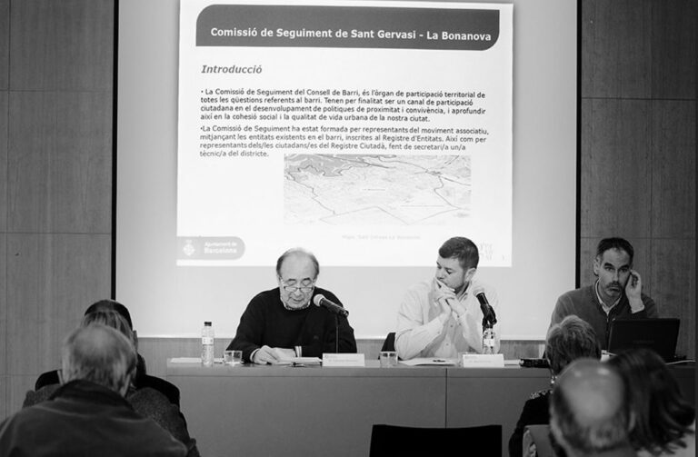 Els consells de barri de Sant Gervasi