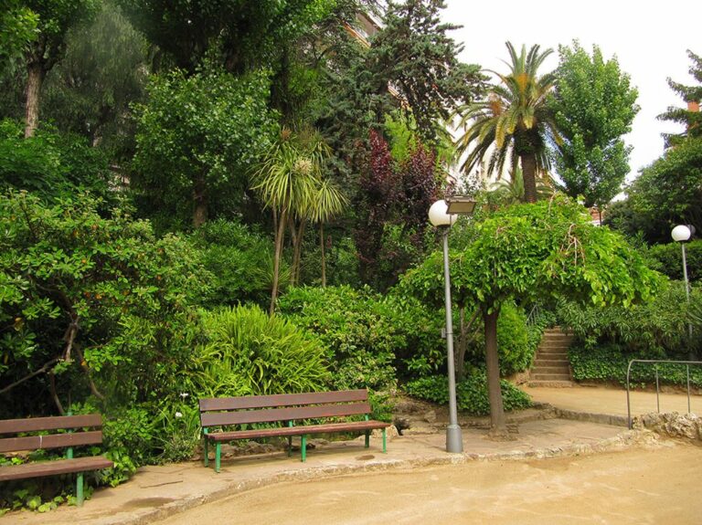 Els jardins del Club Tennis Barcino