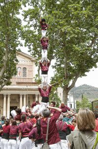 Castellers a la Bonanova. Fotografia de Rosa Castells