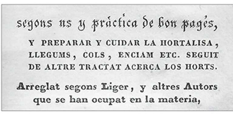 ‘Lo jardiner hortolà y florista’