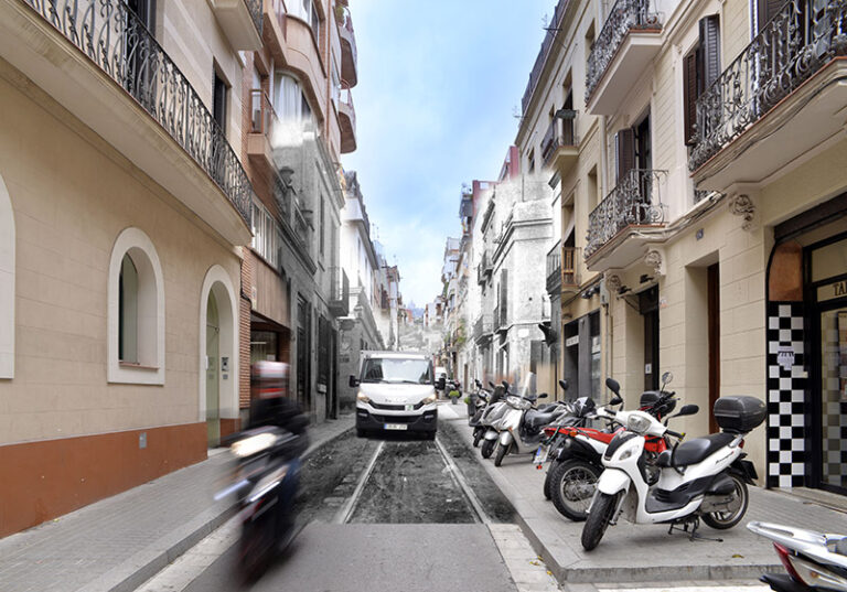 El parallamps del carrer Saragossa