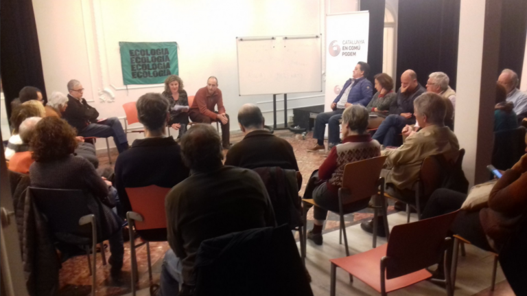 Acte de campanya de Catalunya En Comú – Podem a Sarrià – Sant Gervasi