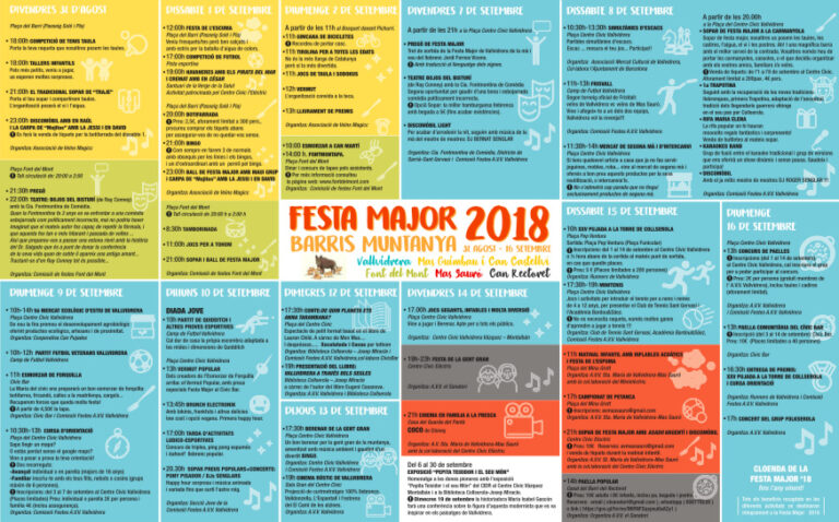 La Festa Major de Vallvidrera ja és aquí!