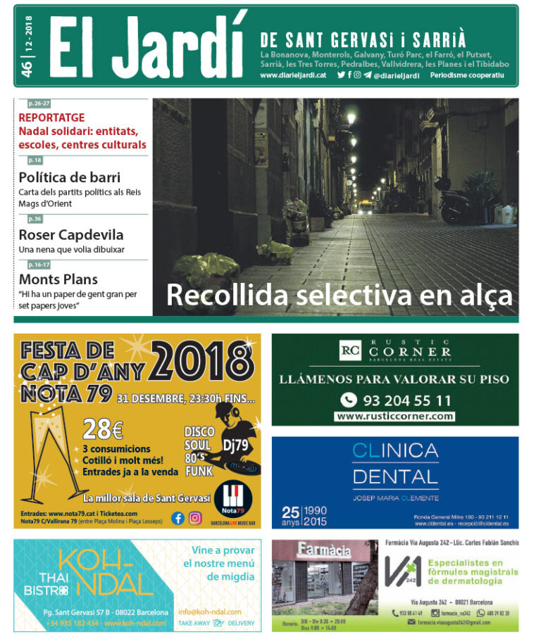 El Jardí 46, desembre 2018