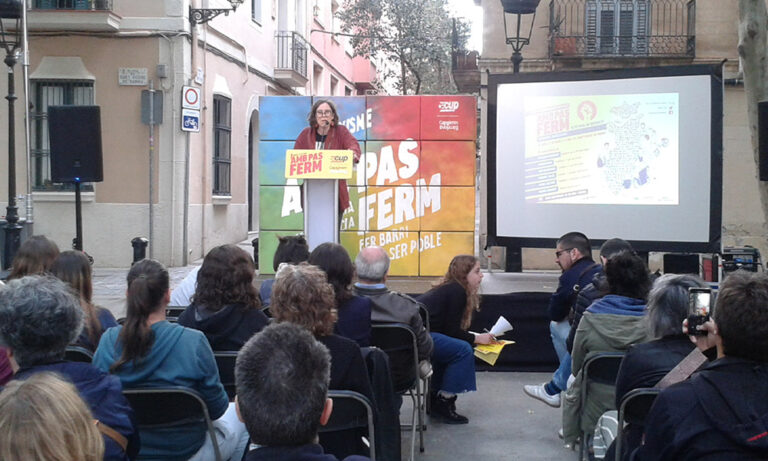 L’últim acte de campanya de la CUP al districte evidencia l’augment del suport de la gent al projecte