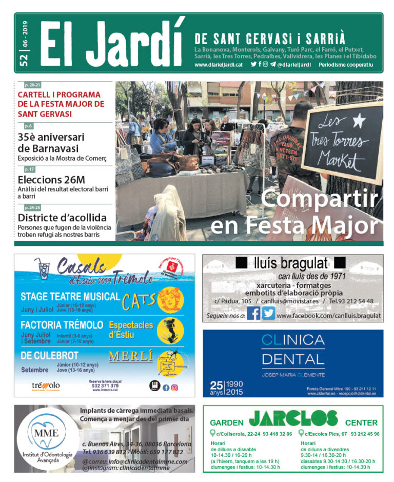 El Jardí núm 52, juny 2019