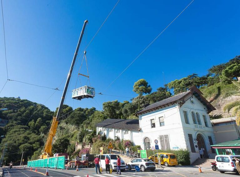 Es reprenen les obres de la ‘Cuca de Llum’, el nou funicular del Tibidabo