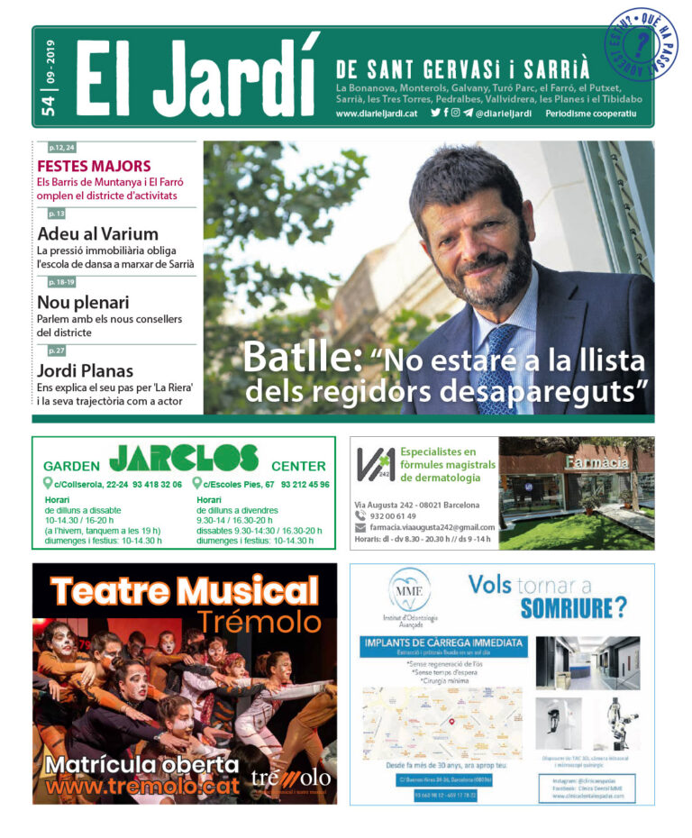El Jardí núm 54, setembre2019