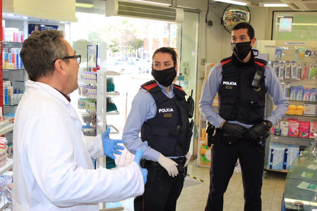 Mossos coronavirus. Foto Mossos