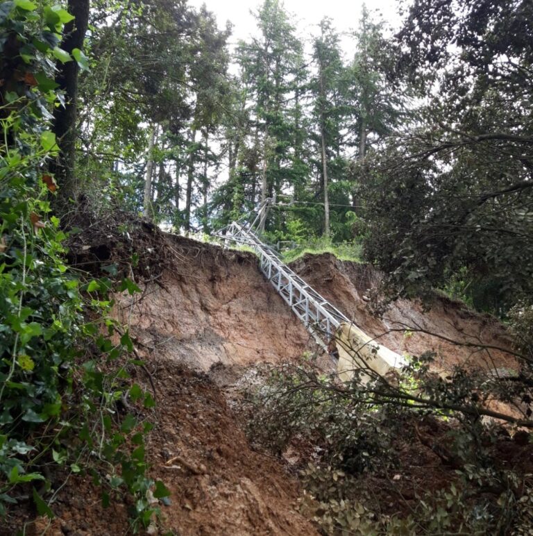 Cau una torre elèctrica deixant sense llum tot el matí més de 50 veïns de Mas Sauró