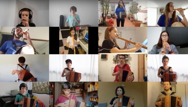 L’Escola de Música de Can Ponsic continua sonant des de casa