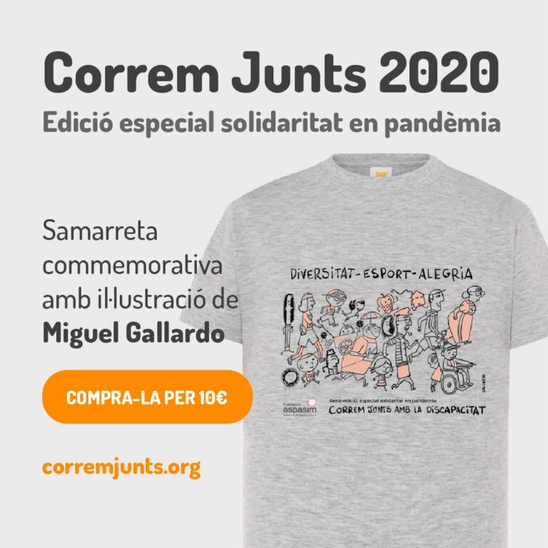 ‘Correm Junts’ se celebra simbòlicament amb la compra d’una samarreta commemorativa