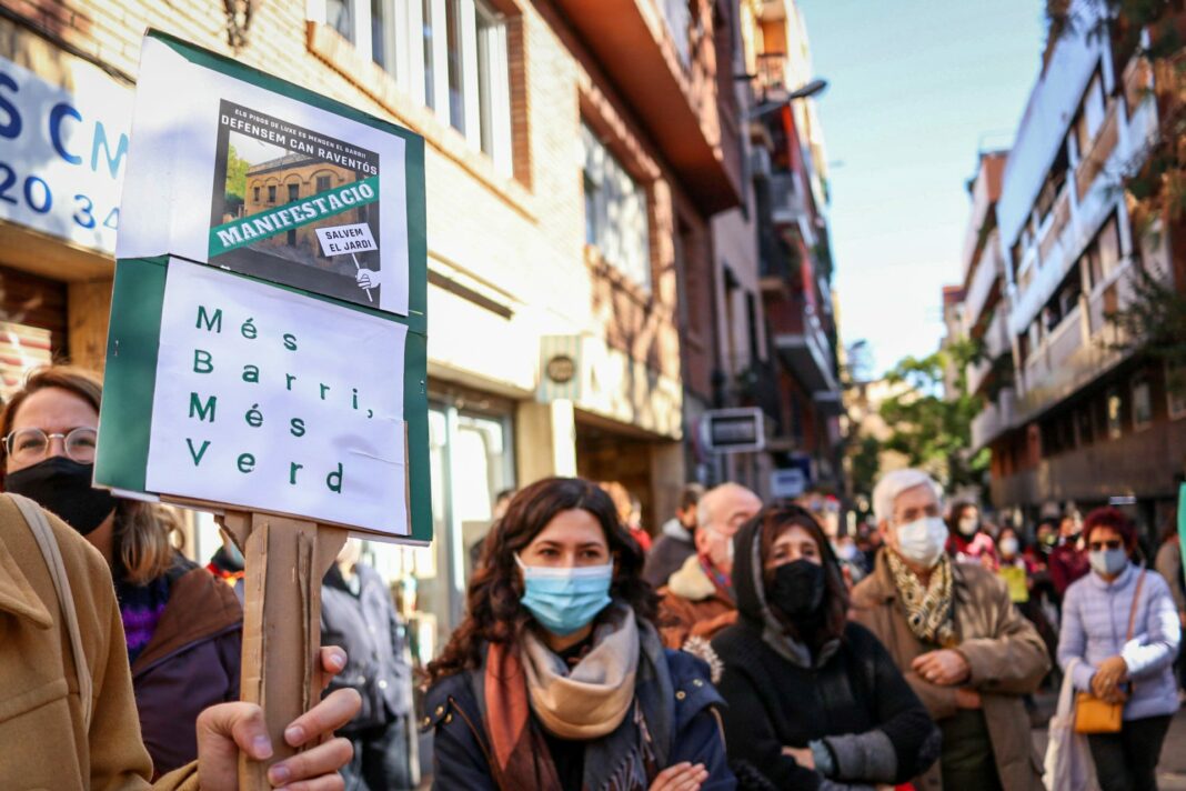 Manifestació Defensem Can Raventós