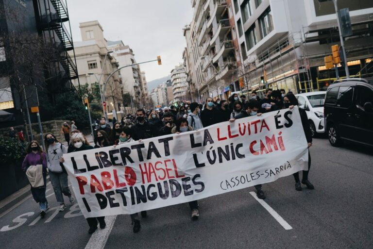 Veïnat de Sarrià – Sant Gervasi es mobilitza per la llibertat d’expressió en suport a Pablo Hasél