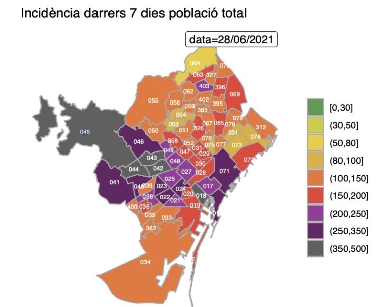 Augmenten un 462% els casos de covid en una setmana a Vallvidrera