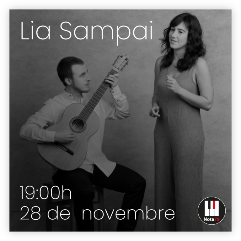La cantautora Lia Sampai actua diumenge 28 de novembre a l’escenari del Nota 79
