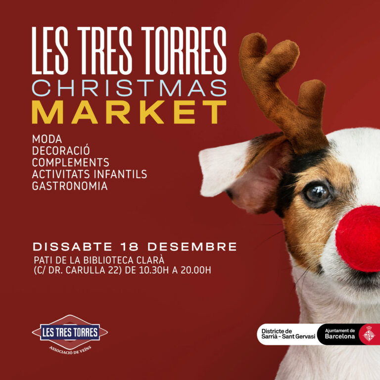 ‘Les Tres Torres Christimas Market’ reunirà més de trenta parades i la visita del Pare Noel
