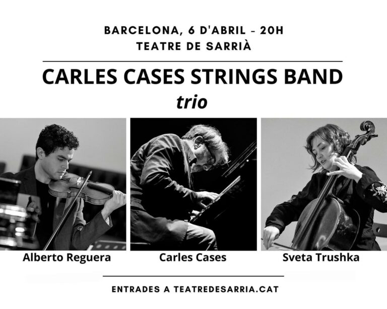 Concert de Carles Cases Strings Band al Teatre de Sarrià