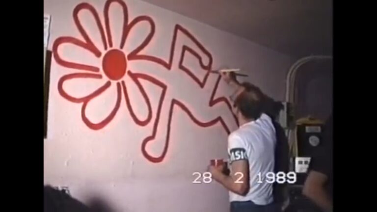 Salvat a Galvany l’únic mural de l’artista Keith Haring a Catalunya