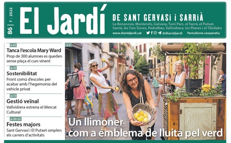 El Jardí de Sant Gervasi i Sarrià, número 86, juliol de 2022.