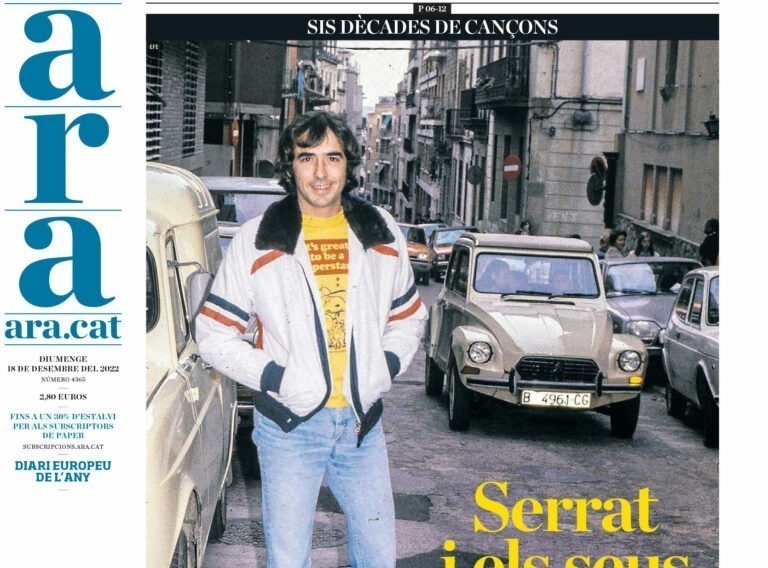 Serrat a la portada de l'Ara
