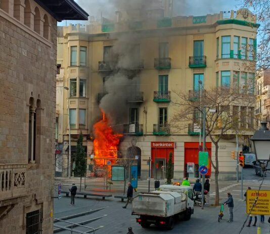 Incendi de la llibreria de la plaça Sarrià