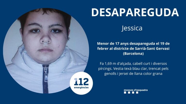 Localitzada la menor d’edat desapareguda a Sarrià-Sant Gervasi