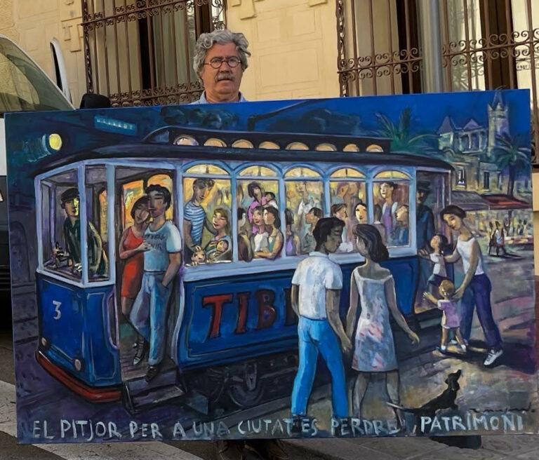 Els germans Moscardó reivindiquen el retorn del Tramvia Blau a la històrica Sala Parés