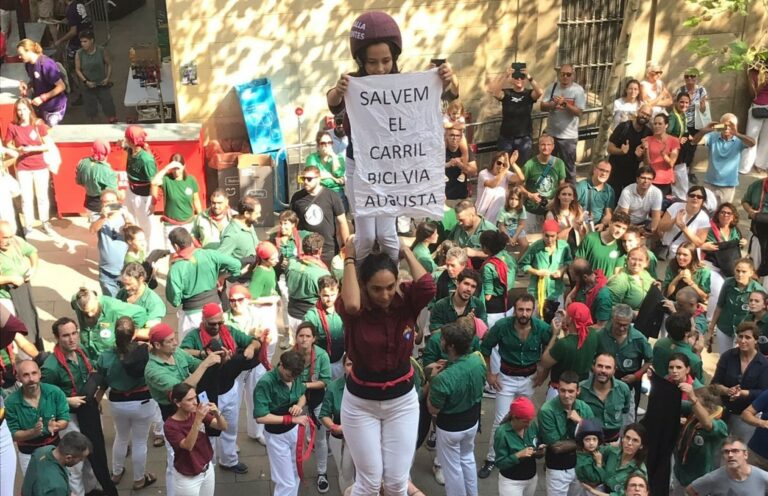 La reivindicació dels Castellers de Sarrià © Castellers de Sarrià