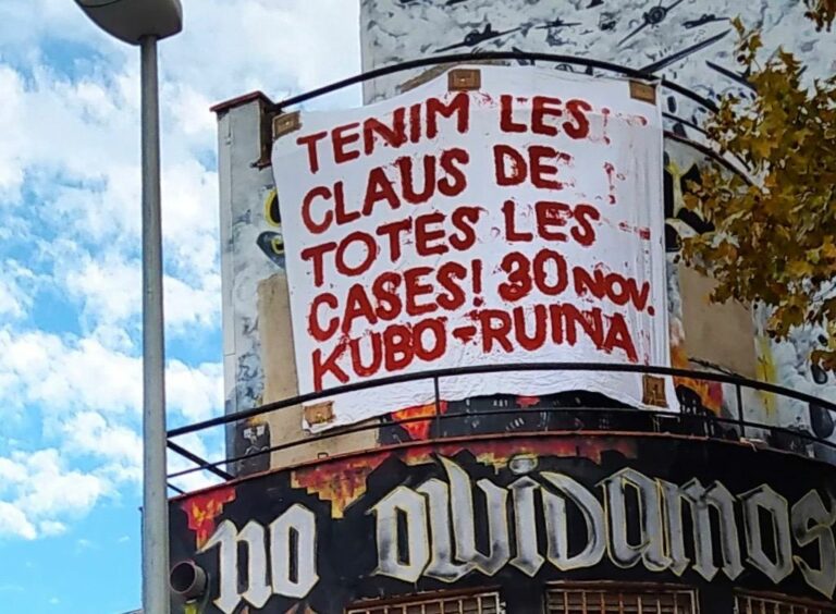 El Kubo i la Ruïna acaparen les mirades del moviment per l’habitatge: desnonament imminent a la Bonanova