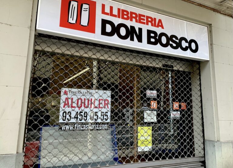 Tanca la llibreria Don Bosco de Sarrià: “Gràcies per tots aquests anys de confiança”